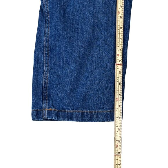 Casual Joe Mens Relaxed Fit Elastic Waist Blue Denim Jeans Size 34/S 100% Cotton - Picture 7 of 10